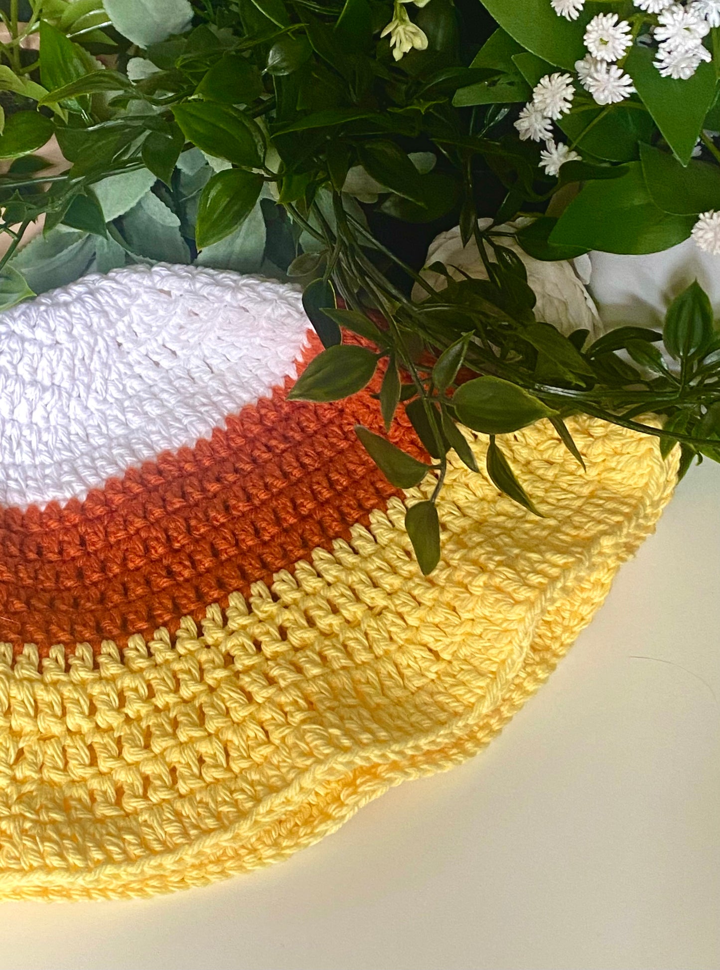 Candy corn bucket hat
