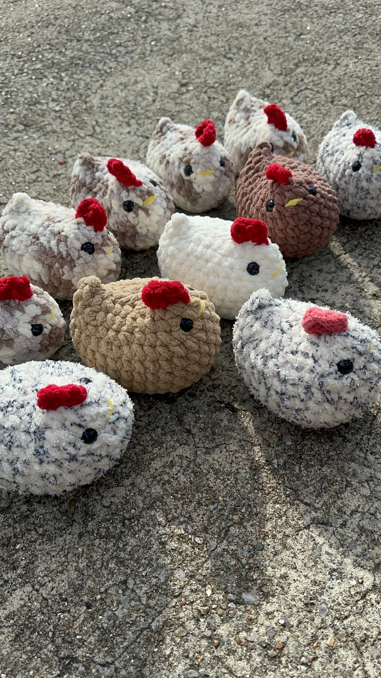 Chicken plushies