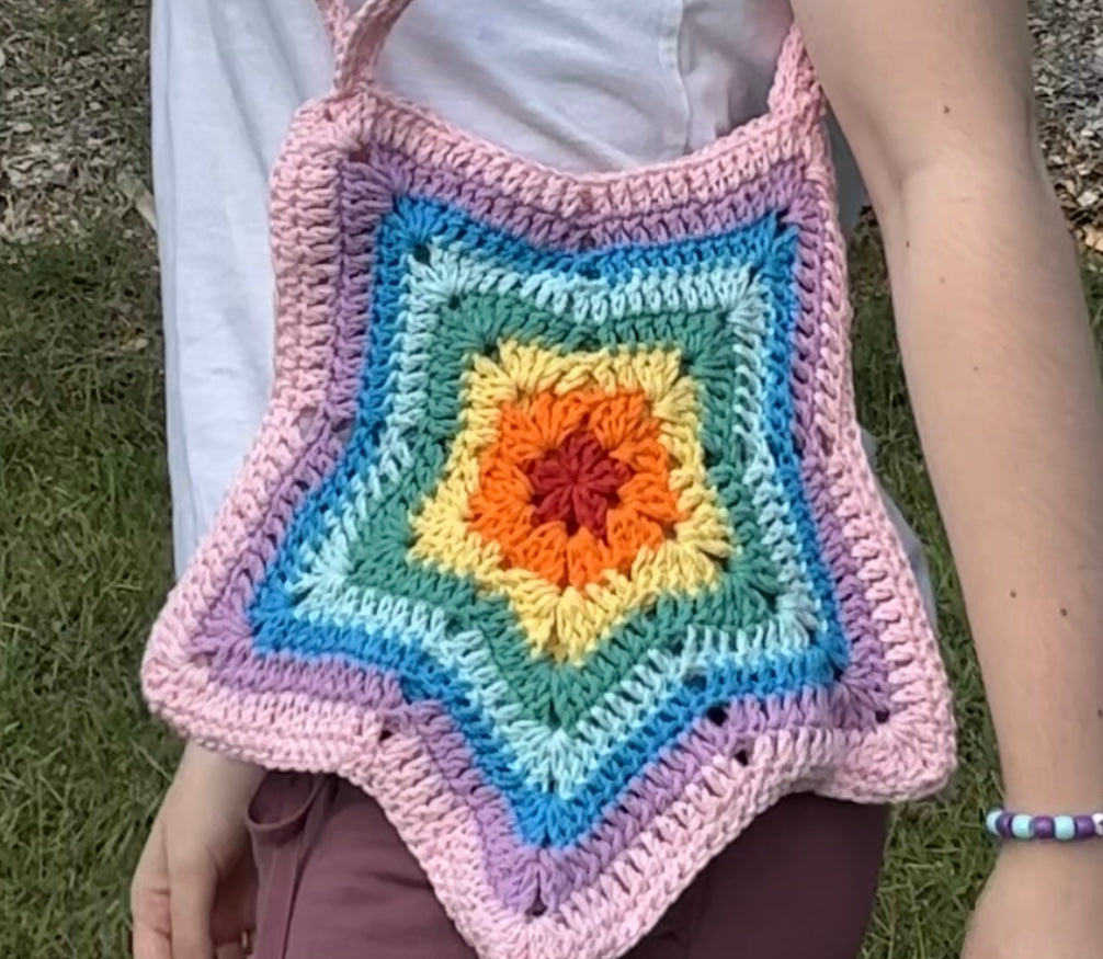 Rainbow star purse