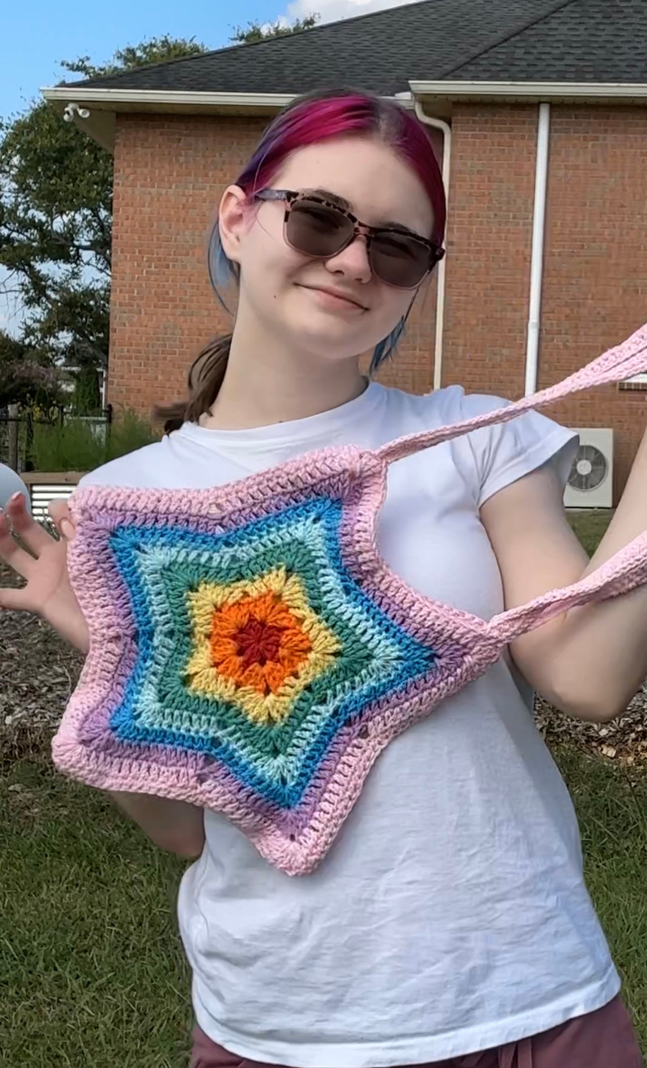 Rainbow star purse