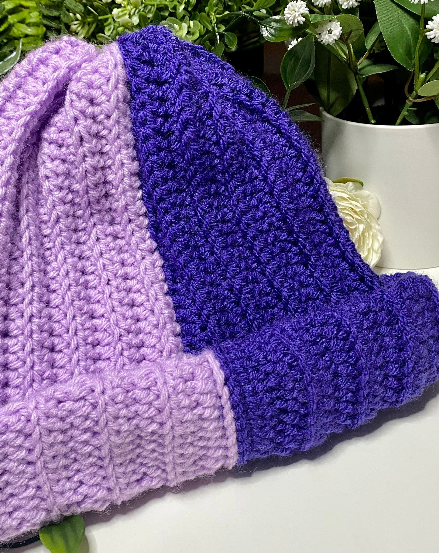 Two toned beanies (Customizable)